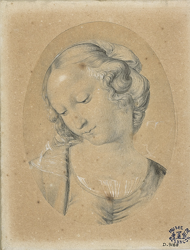 Tête de Vierge, Louis-Joseph Masquelier