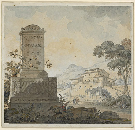 Antiquités romaines à Velletri, Pierre Adrien Pâris, 1783 vers