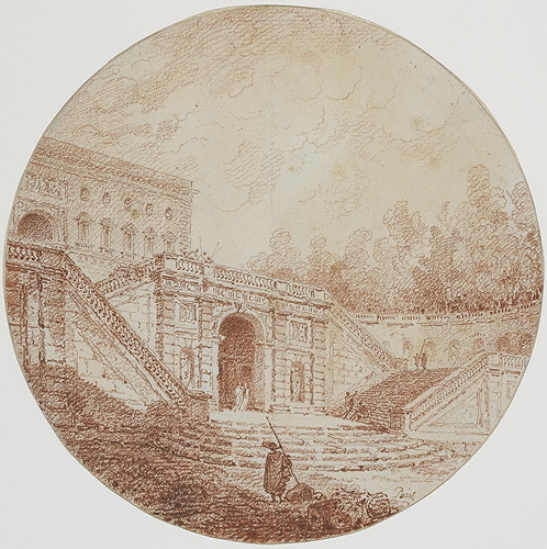 Le palais Farnèse de Caprarola, Pierre Adrien Pâris, 1771 entre,1774 et