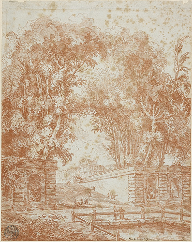 Tête du canal de Fontainebleau, Pierre Adrien Pâris, 1779 ?
