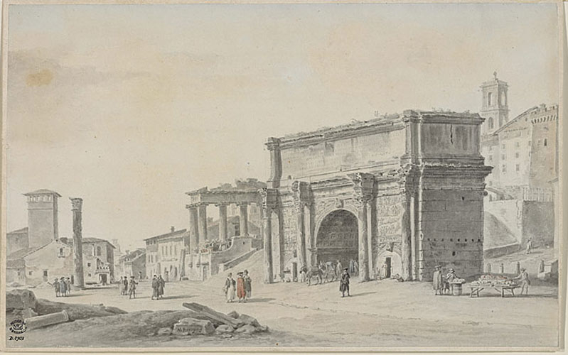 Arc de Septime Sévère à Rome, Alexis-Nicolas Perignon, 1779