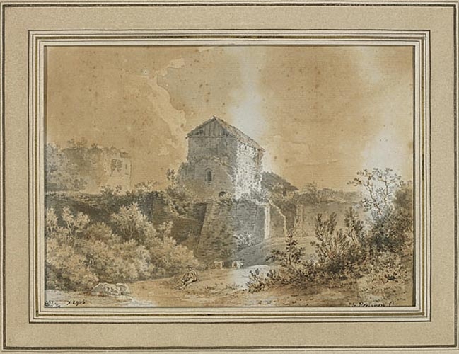 Paysage de Normandie : Gisors, Alexis-Nicolas Pérignon, 1779 avant