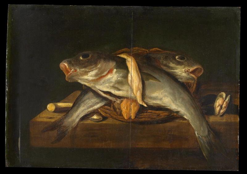 Nature morte aux poissons, Абрахам ван Беерен