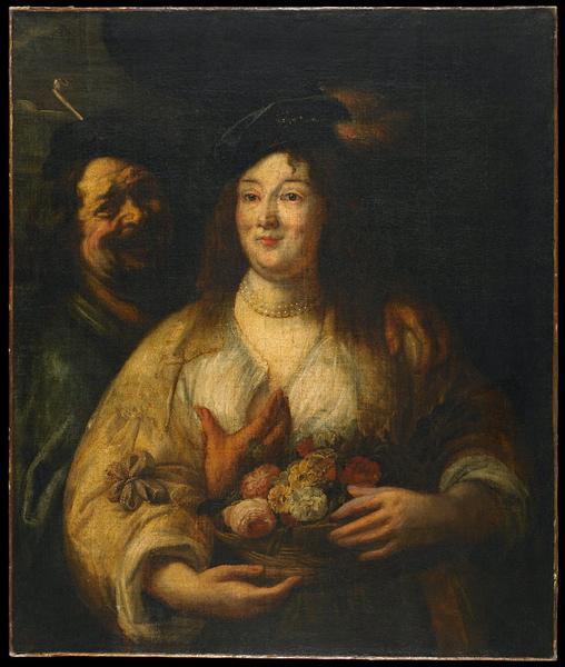 Portrait d'un couple, dit portrait de l'artiste avec sa femme_0