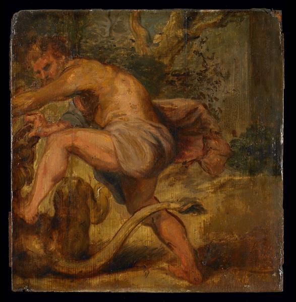 Samson tuant le lion, Petrus Paulus Rubens, 17e siècle