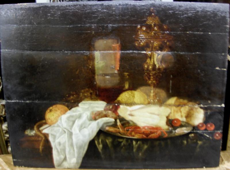 Nature morte au crabe et à la coupe orfévrée_0
