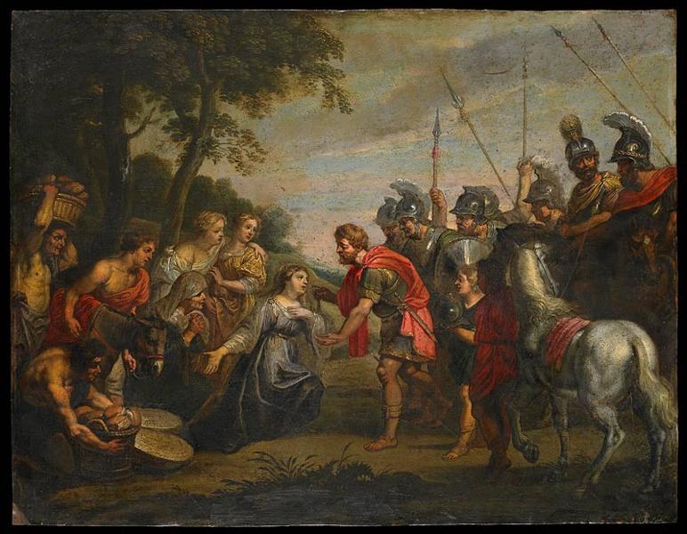 La rencontre de David et Abigaïl, Petrus Paulus Rubens, 17e siècle