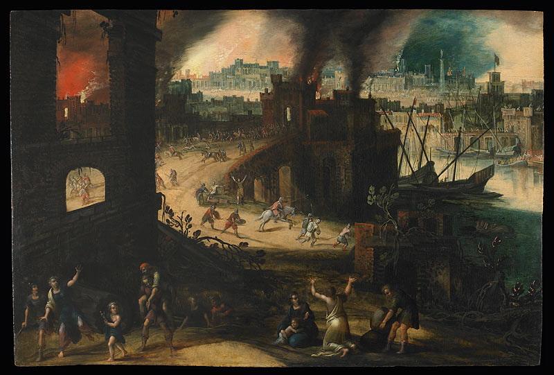 Incendie de Troie, Louis de Caullery, 1610-1620