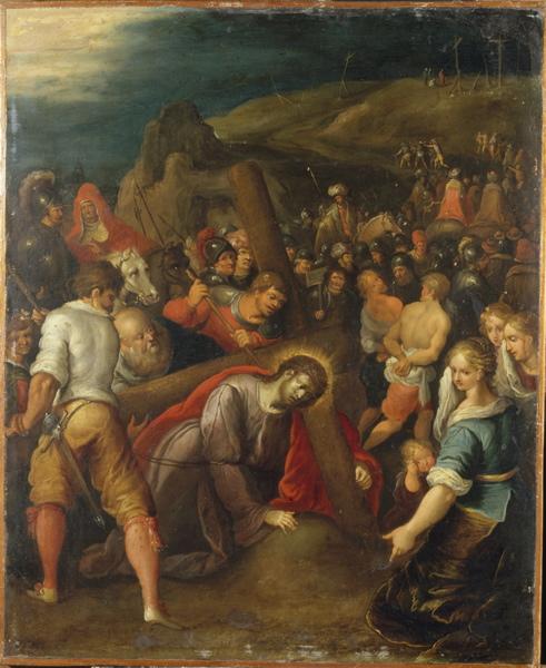 La Montée au Calvaire, Frans II Francken, 17e siècle