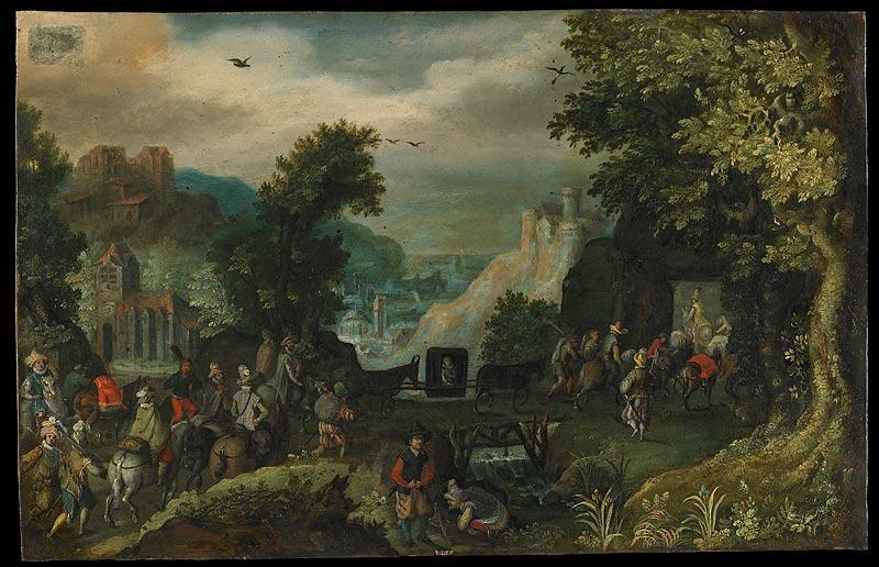Cortège dans un paysage_0
