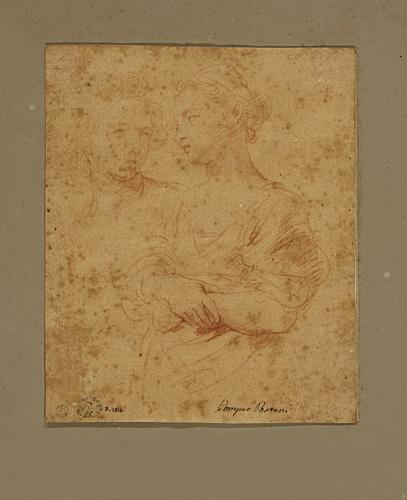 Antioche et Stratonice : étude de deux femmes, Pompeo Batoni, 1746