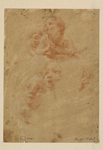 Etude pour les anges de l'Annonciation, Pompeo Batoni, 1743 vers