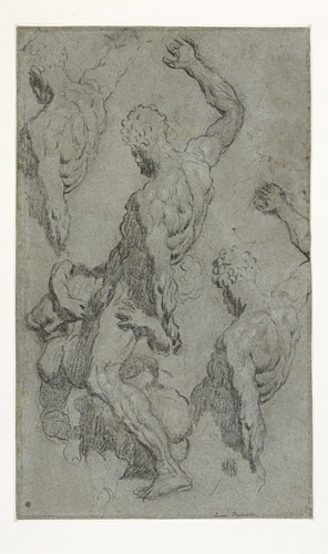 Samson et les Philistins  (recto et verso), Il Tintoretto, 1540 vers