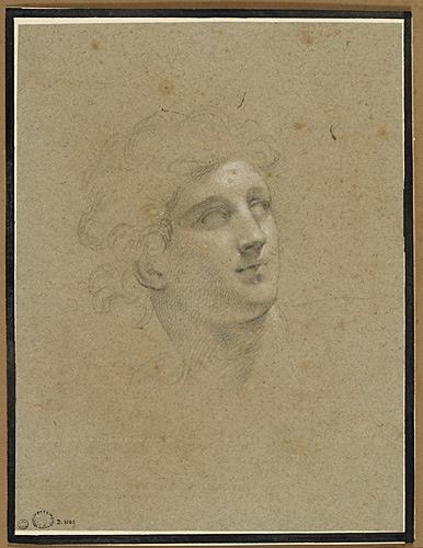 Etude d'une tête de femme, Pompeo Batoni, 18e siècle