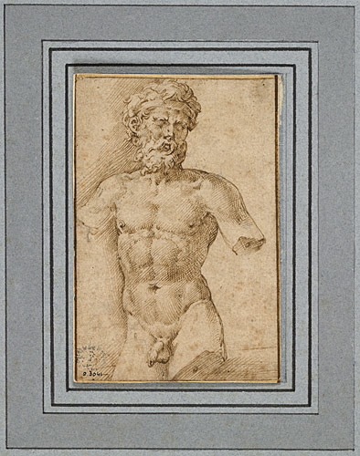Étude d'une statue mutilée d'homme barbu_0