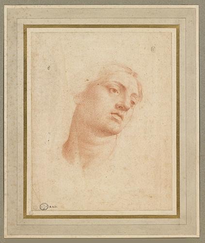 Visage de femme, Pompeo Batoni, 18e siècle