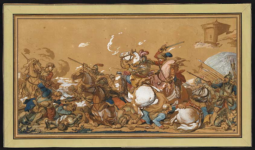 Combat de cavalerie, Филибер-Бенуа де Ла Рю