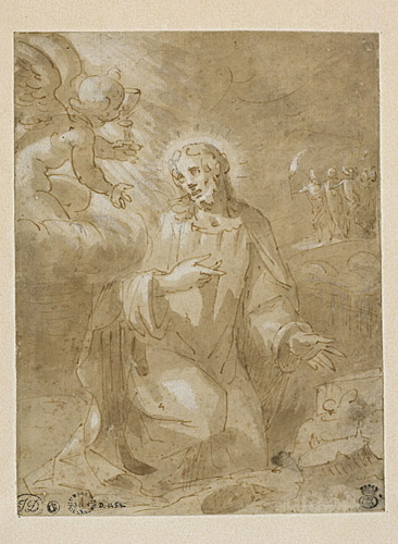 Le Christ au jardin des Oliviers, Джованни Баттиста Паджи, 1580-1590