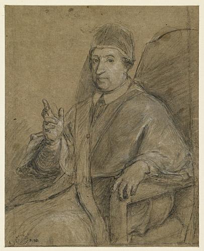 Portrait du pape Clément XI, Giuseppe Ghezzi, 17e siècle