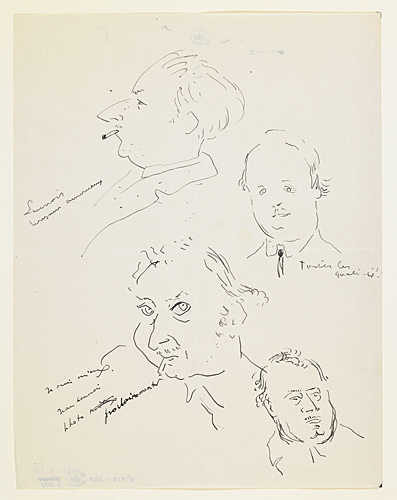 Quatre autoportraits, Jean Launois, 20e siècle