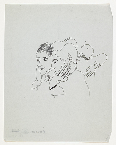 Trois personnages en buste, Jean Launois, 20e siècle