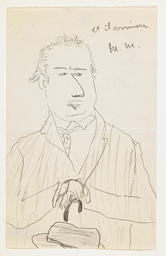 Homme à la canne et au chapeau mou, Jean Launois, 20e siècle