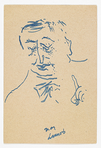 Homme au doigt levé, Jean Launois, 20e siècle