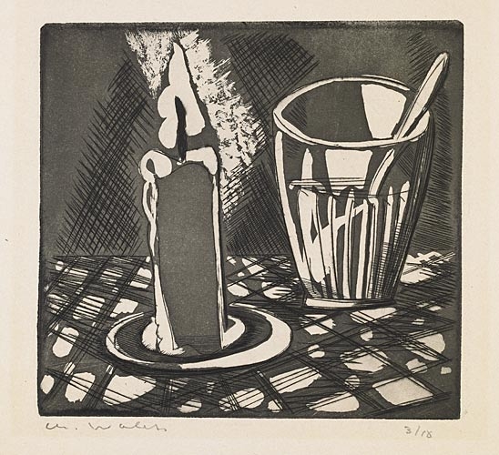 Nature morte à la bougie, Charles Walch, 1948