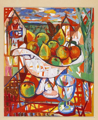 La coupe rose aux fruits, Charles Walch, 20e siècle