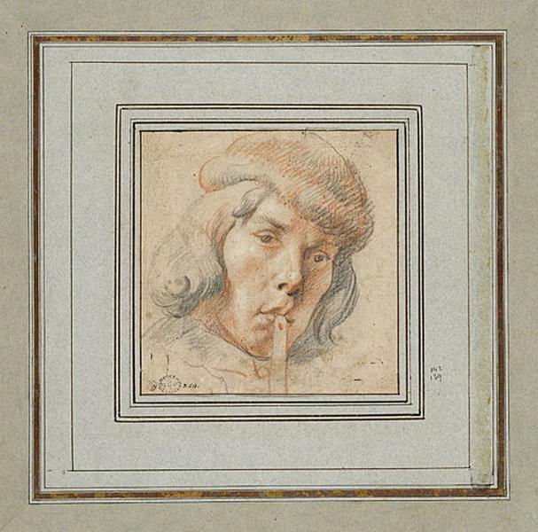 Tête d'un joueur de flûte, Jacob Jordaens, 17e siècle