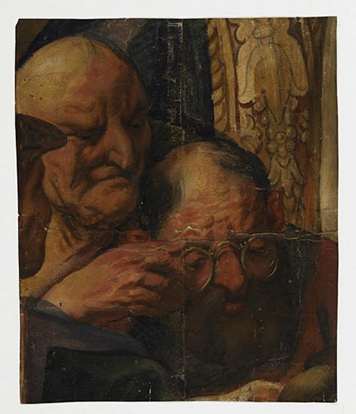 Trois têtes de vieillards, Jacob Jordaens, 17e siècle