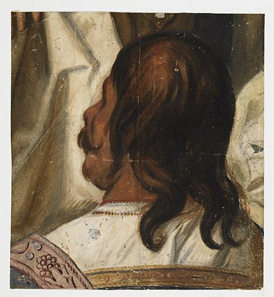 Tête d'homme vu de dos, Jacob Jordaens, 1660 vers,1665 et
