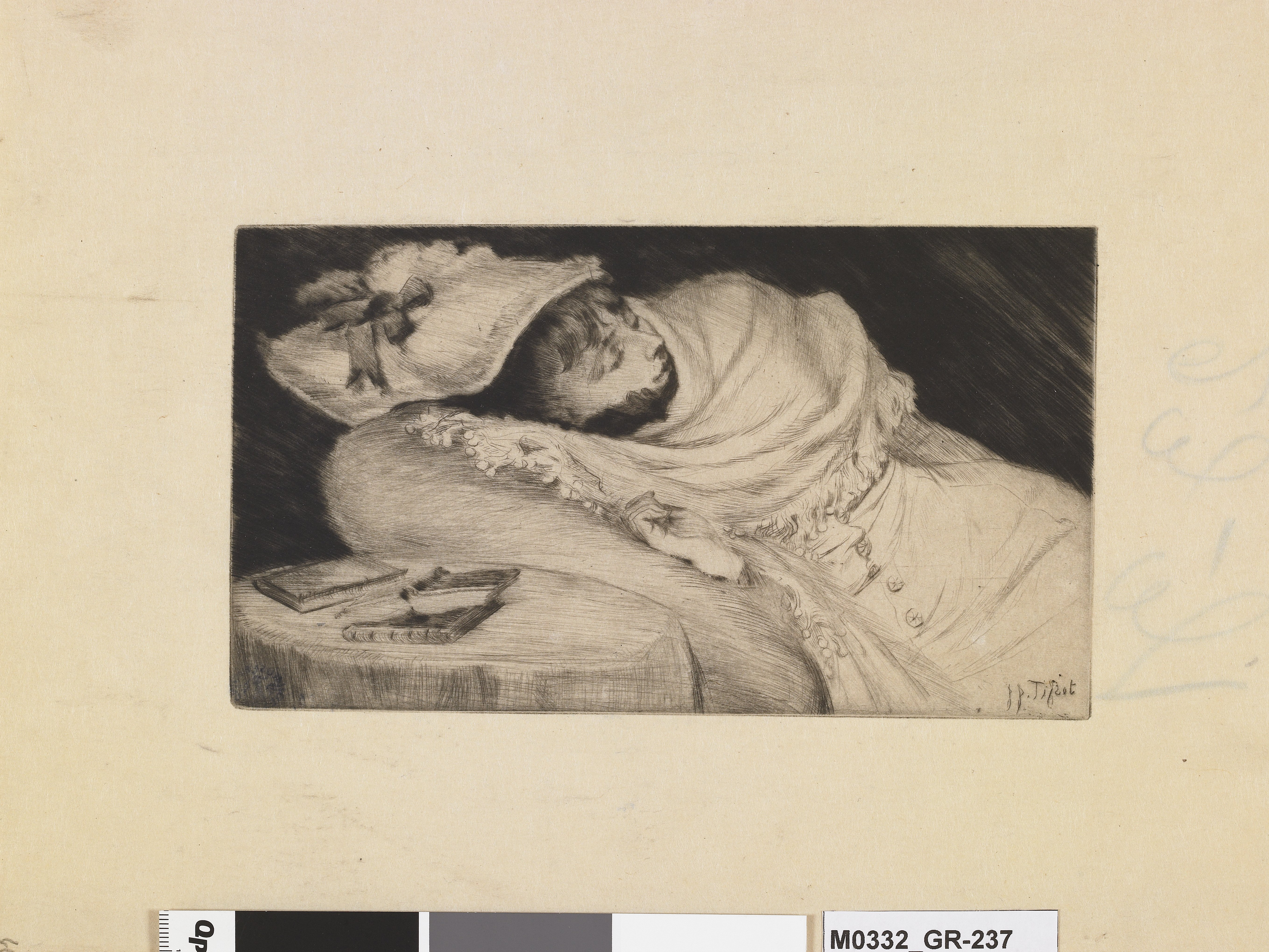 La dormeuse, James Tissot, 1876