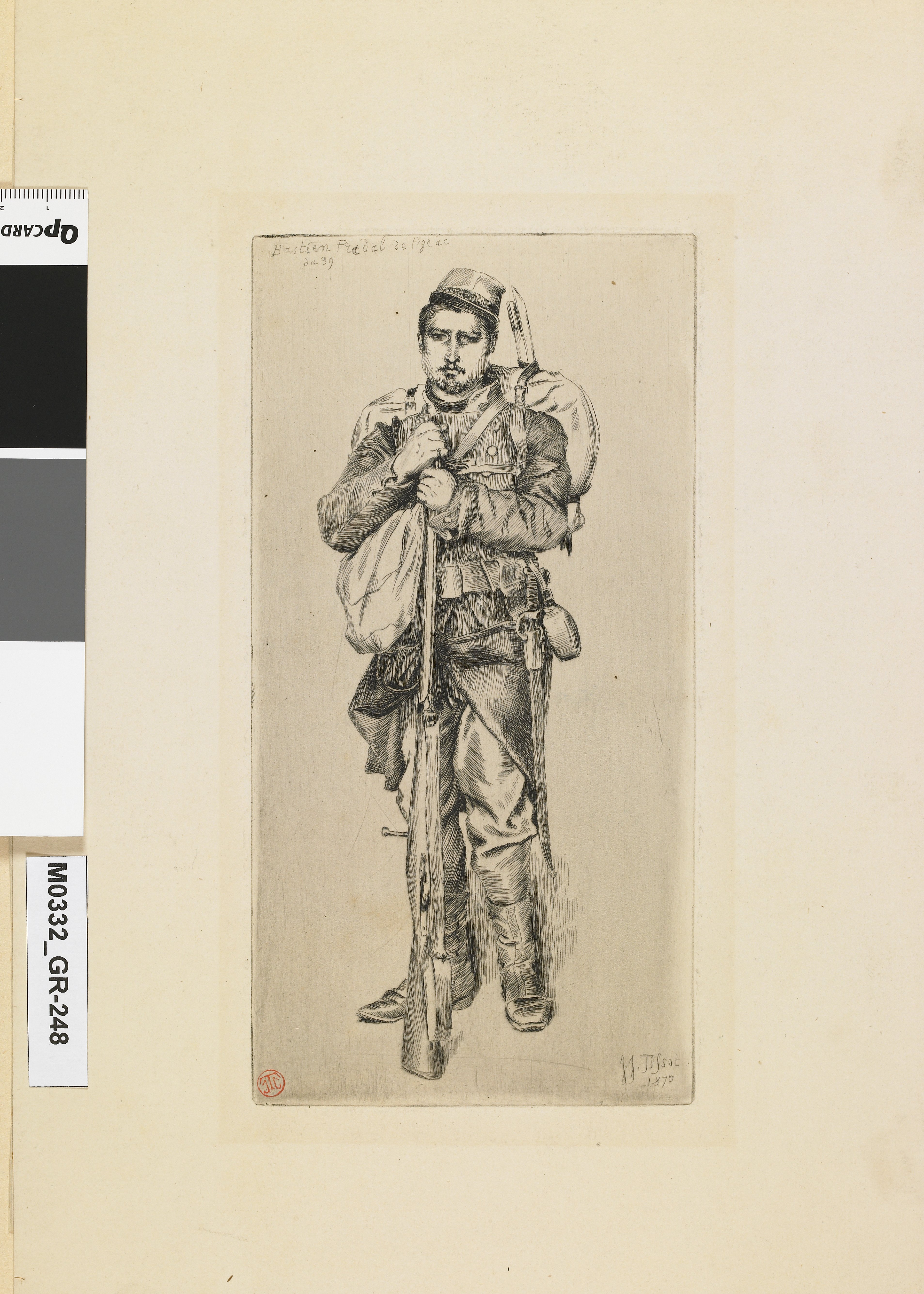 Bastien Pradel (Souvenir du siège de Paris), James Tissot, 1870