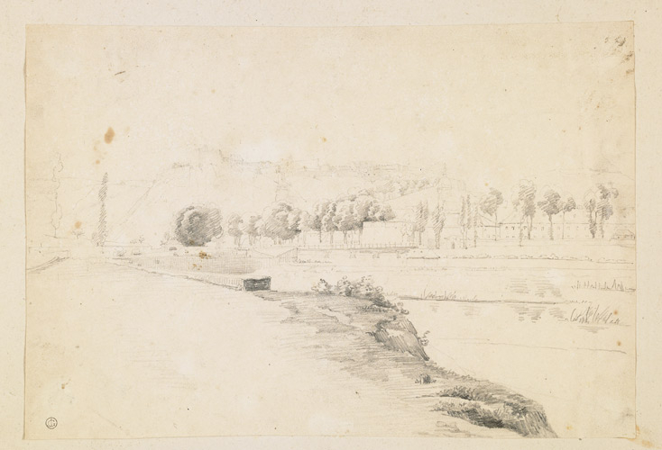 Bords du Doubs à Besançon, Jean Gigoux, 19e siècle