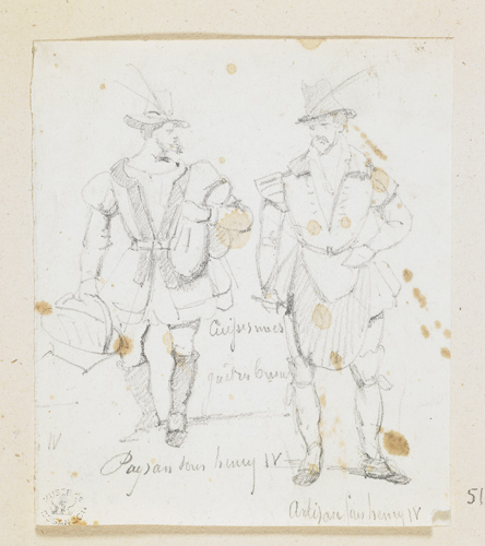 Paysan et artisan sous le règne de Henri IV, Jean Gigoux, 19e siècle