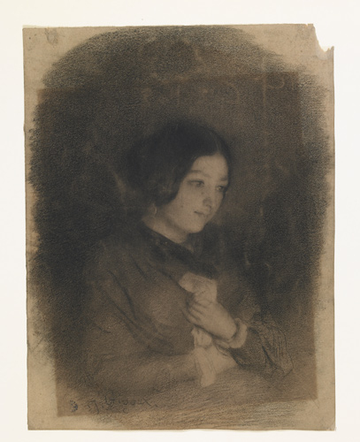 Portrait de jeune fille, Jean Gigoux, 19e siècle