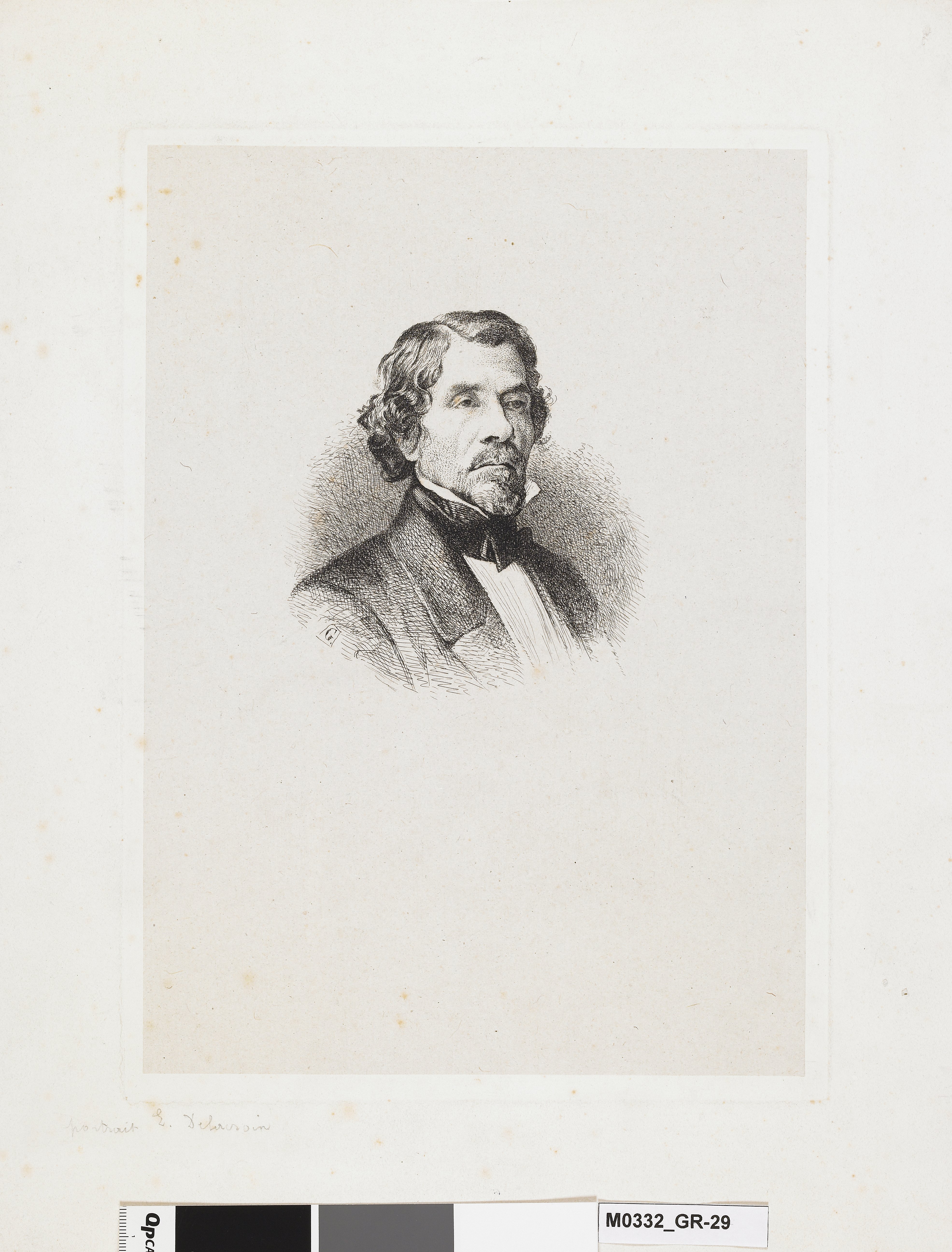 Portrait d'Eugène Delacroix, Jean Gigoux, 1864