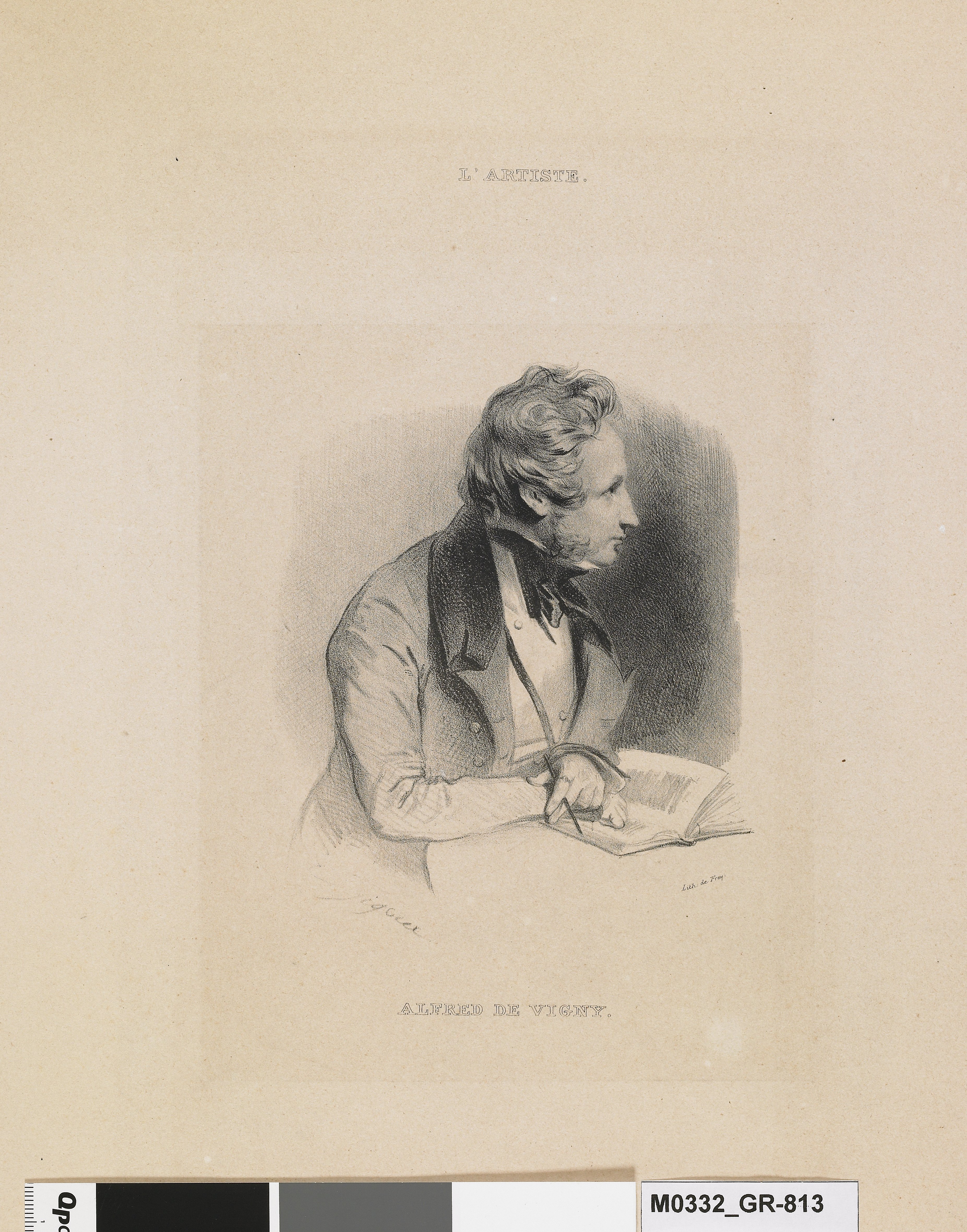 Portrait d'Alfred de Vigny, Jean Gigoux, 1832
