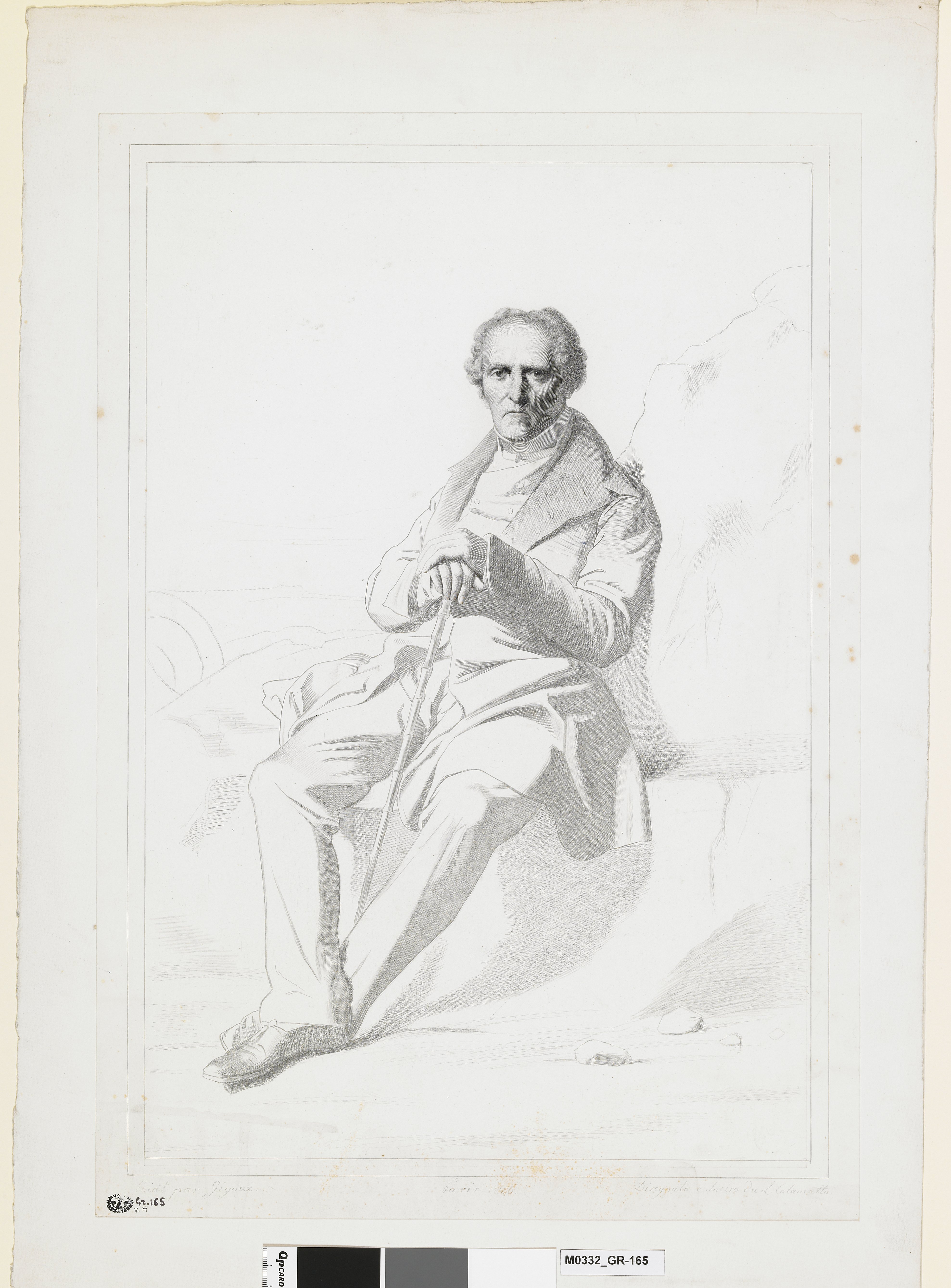 Portrait de Charles Fourier, Luigi Calamatta, 1846 vers