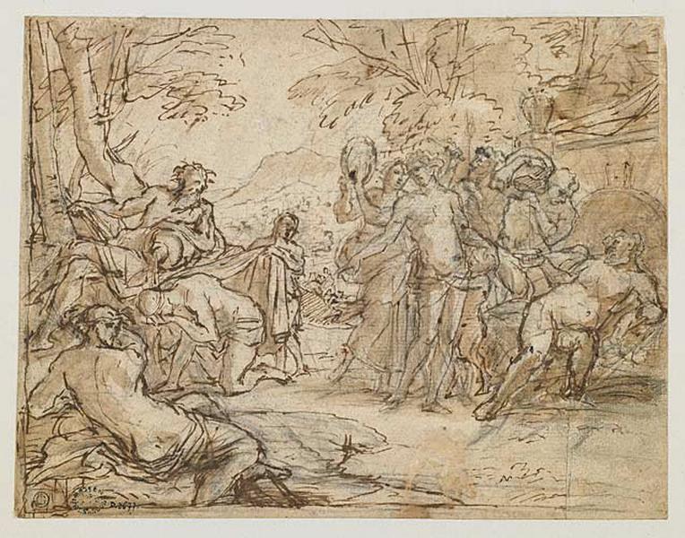 Bacchus et Midas à la source du Pactole_0