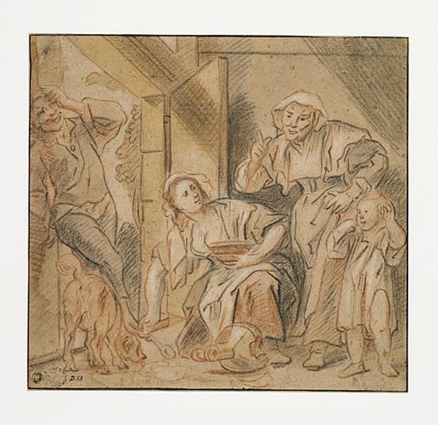 Proverbe 'un chien mettra bientôt sa tête dans un pot ouvert', Jacob Jordaens, 17e siècle