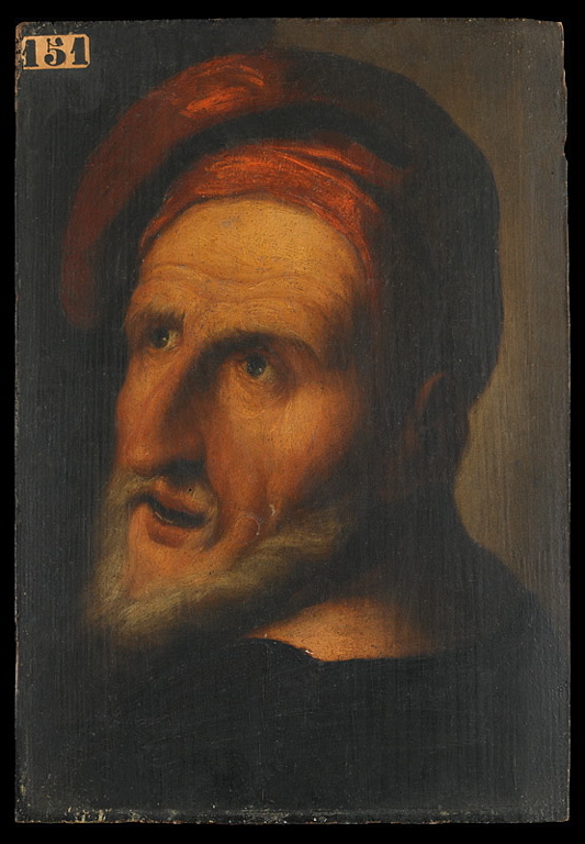 Tête de vieillard, Pietro Della Vecchia, 17e siècle