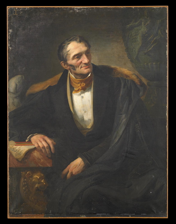 Portrait du peintre Charles Flajoulot (1774-1840), Édouard Baille, 1836 vers