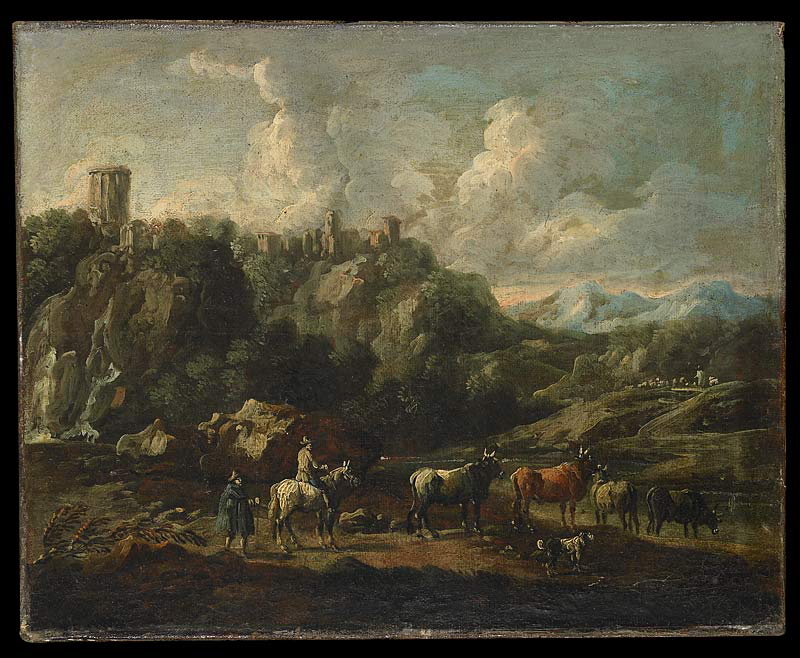 Paysage d'Italie avec figures_0