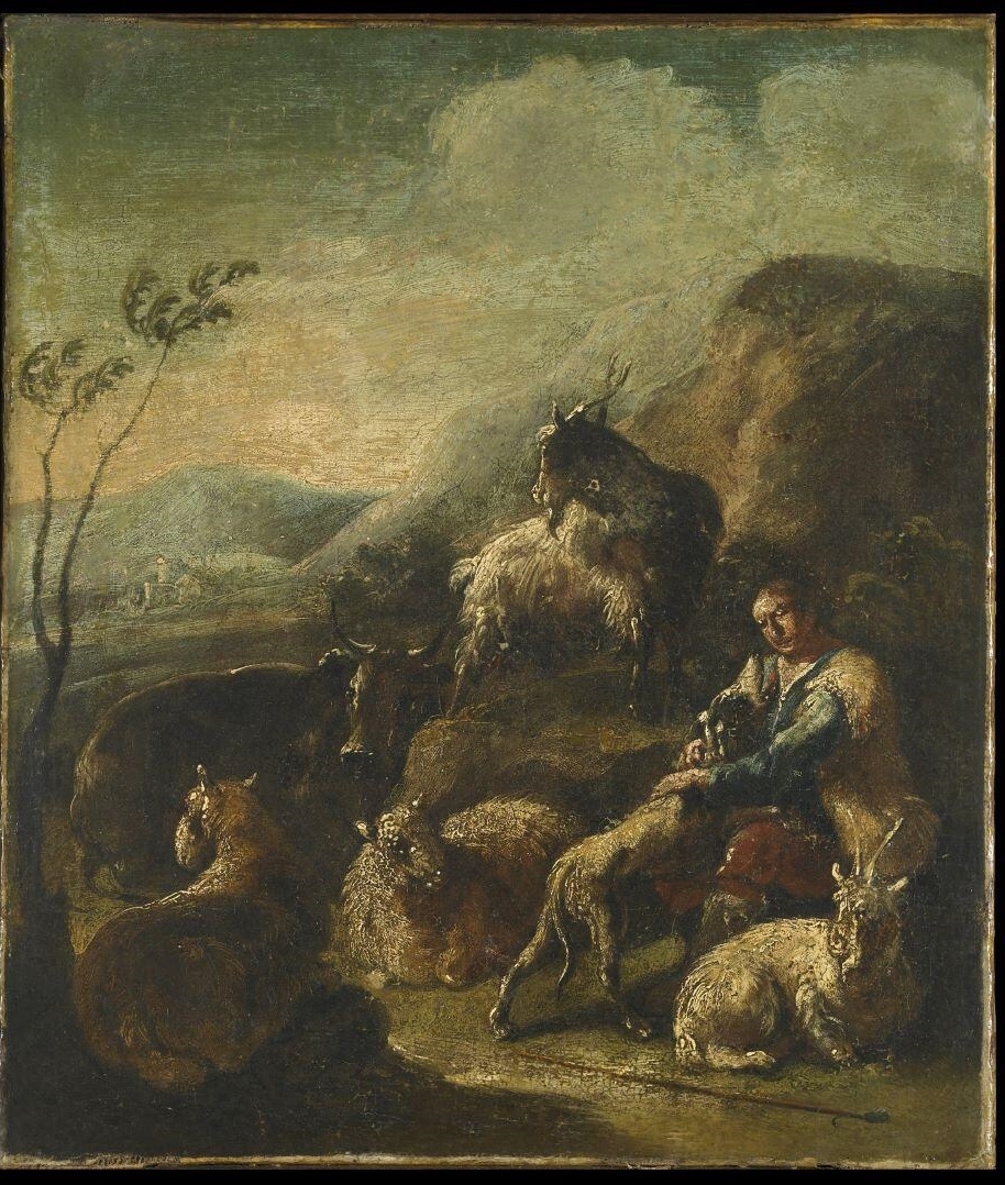Berger gardant son troupeau, Бранди, Доменико