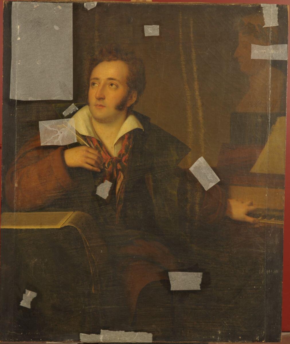 Portrait du compositeur franc-comtois François Louis Mansuy, Auguste Charpentier, 1814