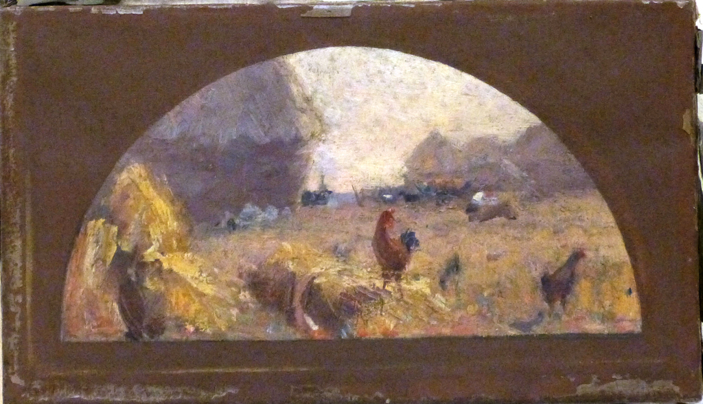 Champ moissonné, Jean-Adolphe Chudant, 3e quart 19e siècle, 1ère moitié 20e siècle