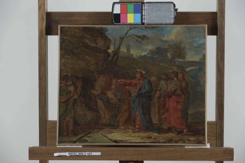 Résurrection de Lazare ou le Christ et la Madeleine, Jean Germain Drouais, 18e siècle