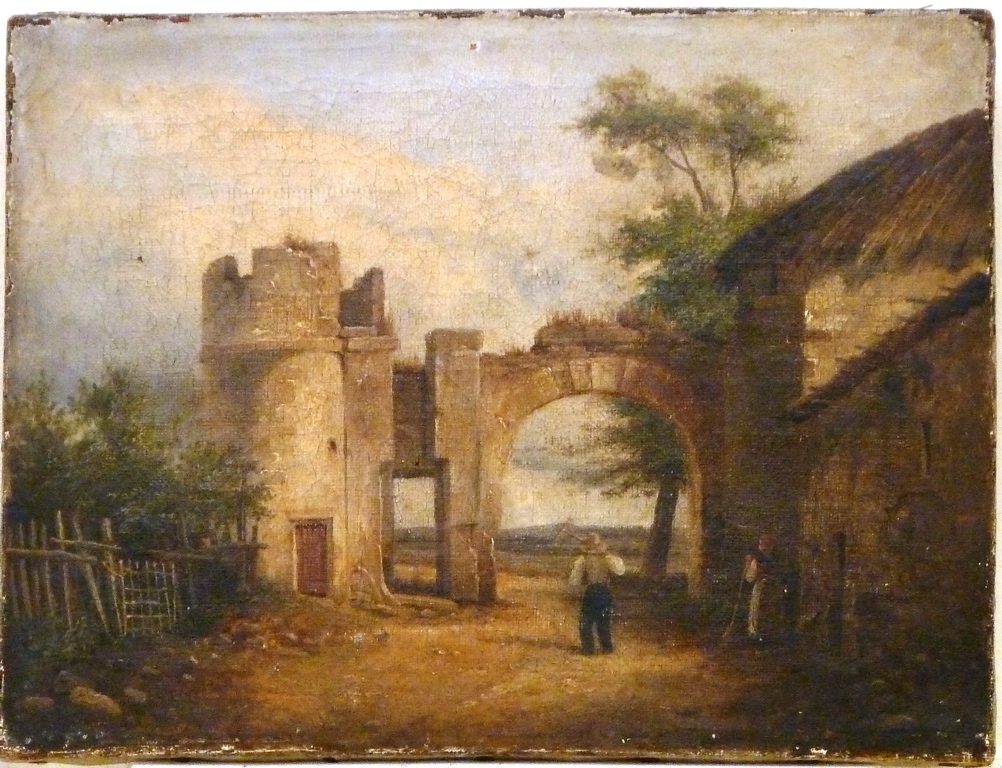 Paysage avec ruines, Augustin Enfantin, 1er quart 19e siècle